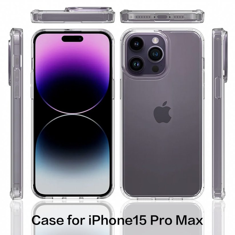 JP Průhledný obal, iPhone 15 Pro Max