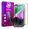 JP 3D Tempered glass with installation frame, iPhone 14, black