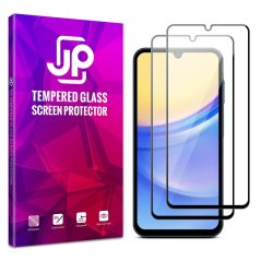 JP 2x 3D Tempered Glass, Samsung Galaxy A15, black