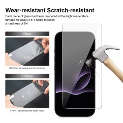 JP Long Pack Tvrzených skel, 3 skla na telefon s aplikátorem, iPhone 17