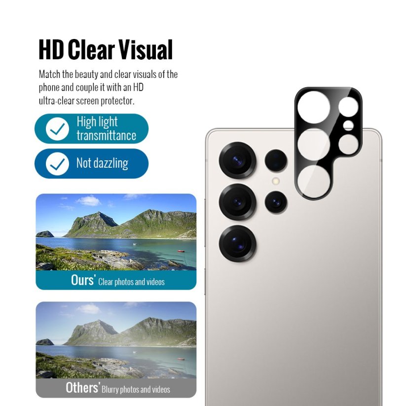 JP 5D Combo pack, Sada 2 5D tvrzených skel a 2 sklíček na fotoaparát, Samsung Galaxy S26 Ultra