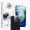 JP Combo Pack, Set of 2 Tempered Glass and 2 Camera Glass, iPhone 12