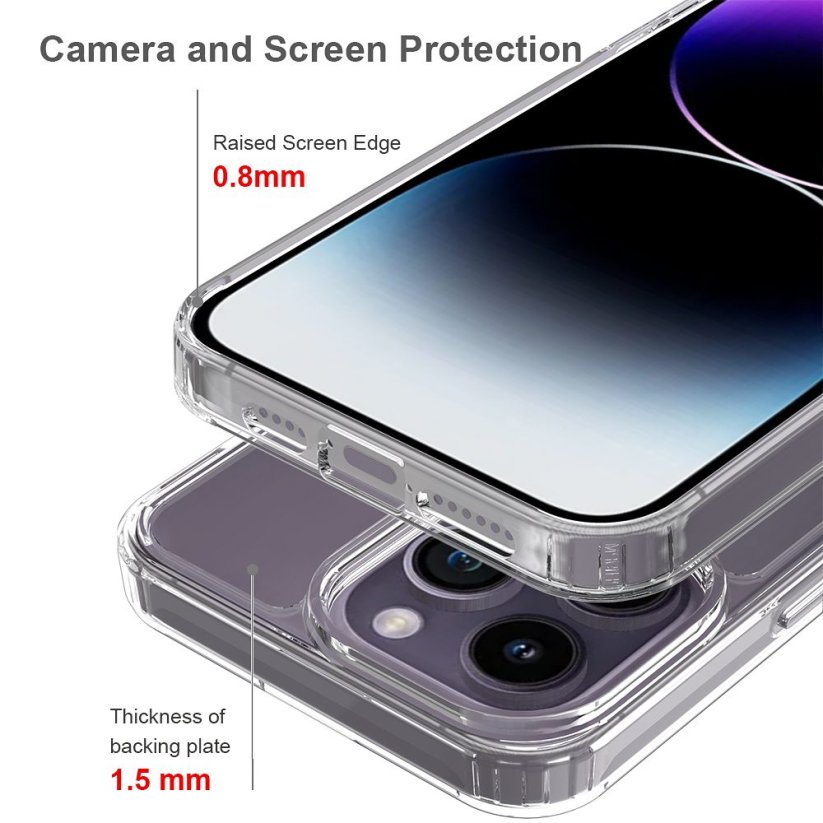 JP Transparent Case, iPhone 15 Pro Max