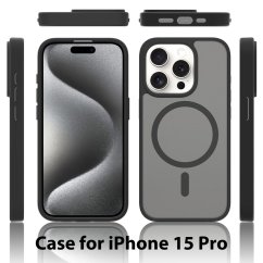 JP MagFit Colour MagSafe case with N52 magnet, iPhone 15 Pro, White