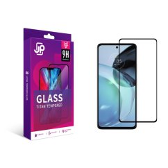 JP Titan extra odolné tvrzené sklo, Motorola Moto G54, černé