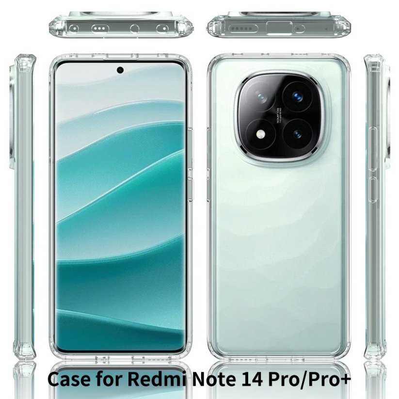 JP Průhledný obal, Xiaomi Redmi Note 14 Pro Plus 5G