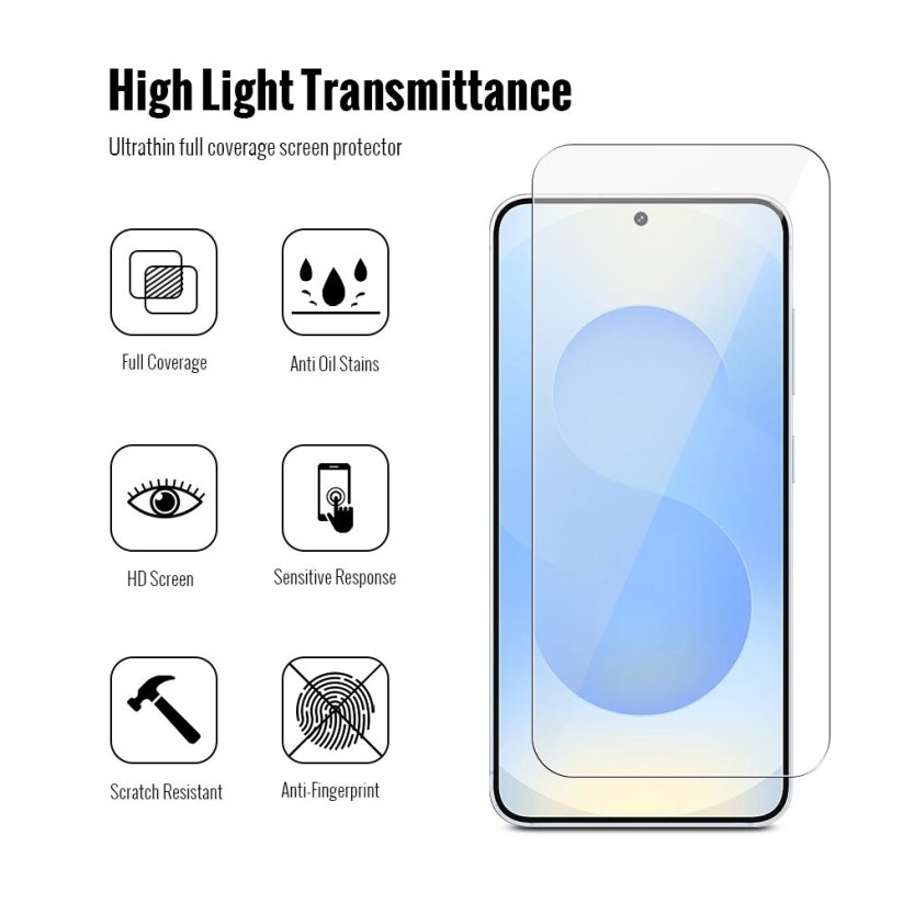 JP Combo pack, Sada 2 tvrzených skel a 2 sklíček na fotoaparát, Samsung Galaxy S26