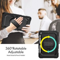 JP Solid360 obal na tablet, iPad 10.2, 2019 / 2020 / 2021 (iPad 7 / 8 / 9), černý