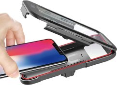 JP nastavitelný voděodolný držák s magnetem na řídítka, pro telefony 4,5" - 7", IPX4, BH02, černý