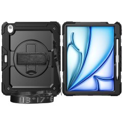 JP Solid360 obal na tablet, iPad Air 13 2024 / 2025 / 2026, černý