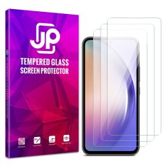 JP Long Pack Tempered Glass, 3 screen protectors, Samsung Galaxy A54
