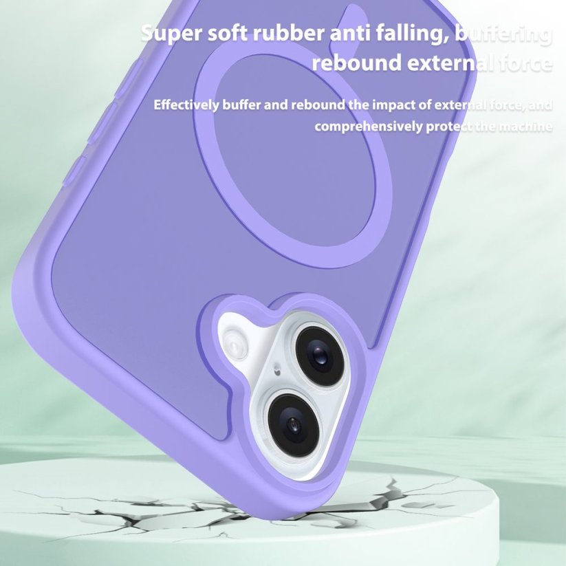 JP MagFit Colour MagSafe case with N52 magnet, iPhone 16, Purple