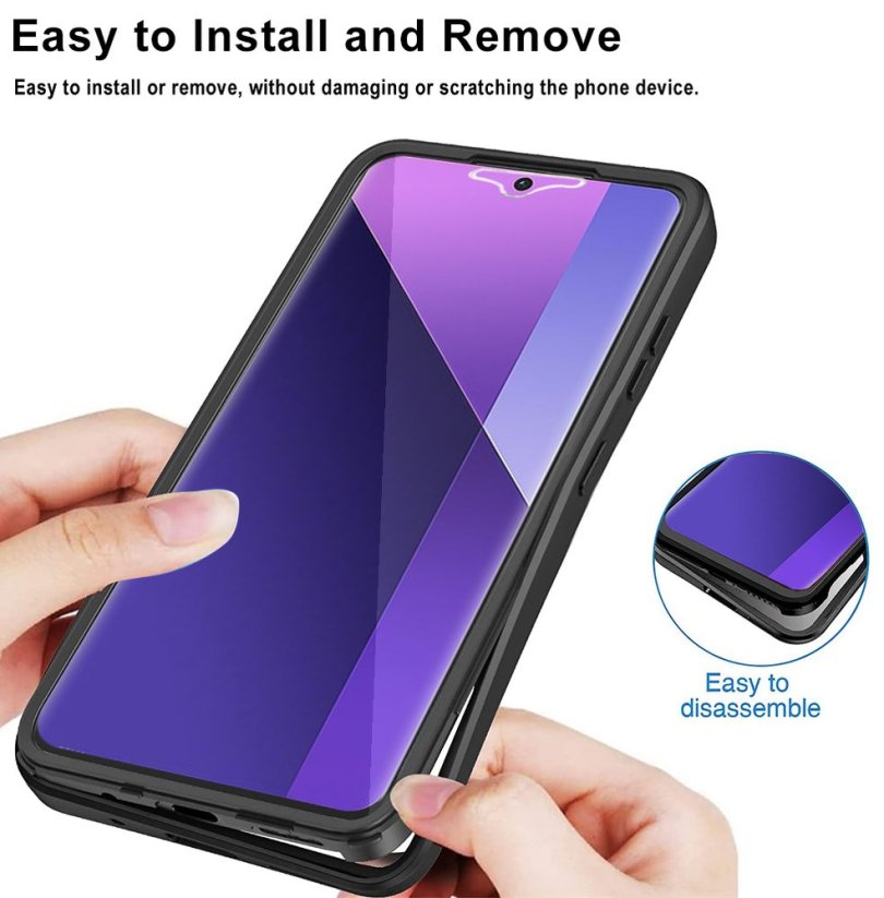 JP Defense colorful obal, Xiaomi Redmi Note 13 Pro Plus 5G, černý