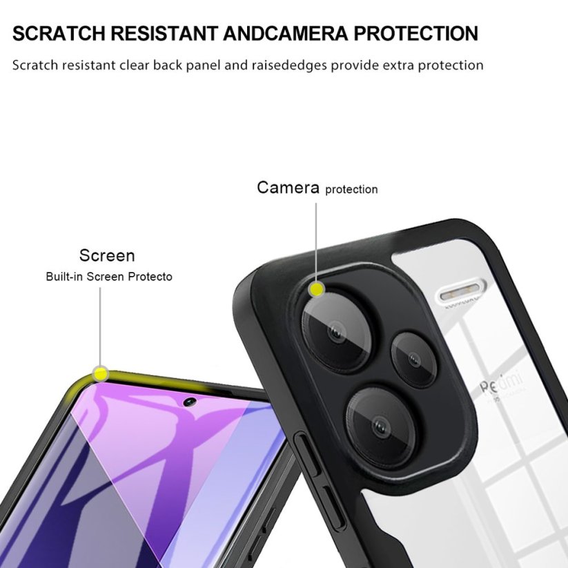 JP Defense colorful obal, Xiaomi Redmi Note 13 Pro Plus 5G, černý