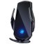 JP Holder with Wireless Charging, Automatic Sensor, and Magnetic Adapters CH01, Qi, 15W, Black