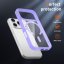 JP MagFit Clear MagSafe obal s N52 magnetem, iPhone 17 Pro, fialový