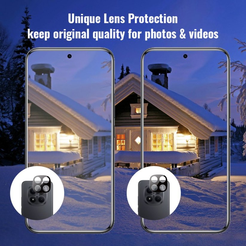 3D Tvrzené sklo pro čočku fotoaparátu (kamery), Xiaomi Redmi Note 15 Pro 5G