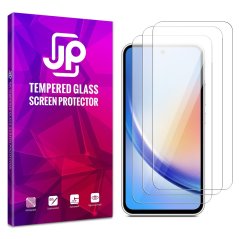 JP Long Pack Tempered Glass, 3 screen protectors, Samsung Galaxy A35 / A55