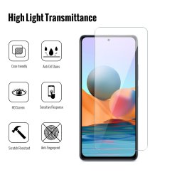 JP Long Pack Tempered Glass, 3 screen protectors, Xiaomi Redmi Note 10 / Redmi Note 10S