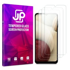 JP Long Pack Tempered Glass, 3 screen protectors, Samsung Galaxy A12
