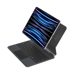 JP Magnetic Keyboard MK04C Tablet Case with PIN Socket Connection, iPad Pro 11 2018 / 2020 / 2021 / 2022, iPad Air 4 10.9 2020 / Air 5 10.9 2022 / Air 11 2024, Black