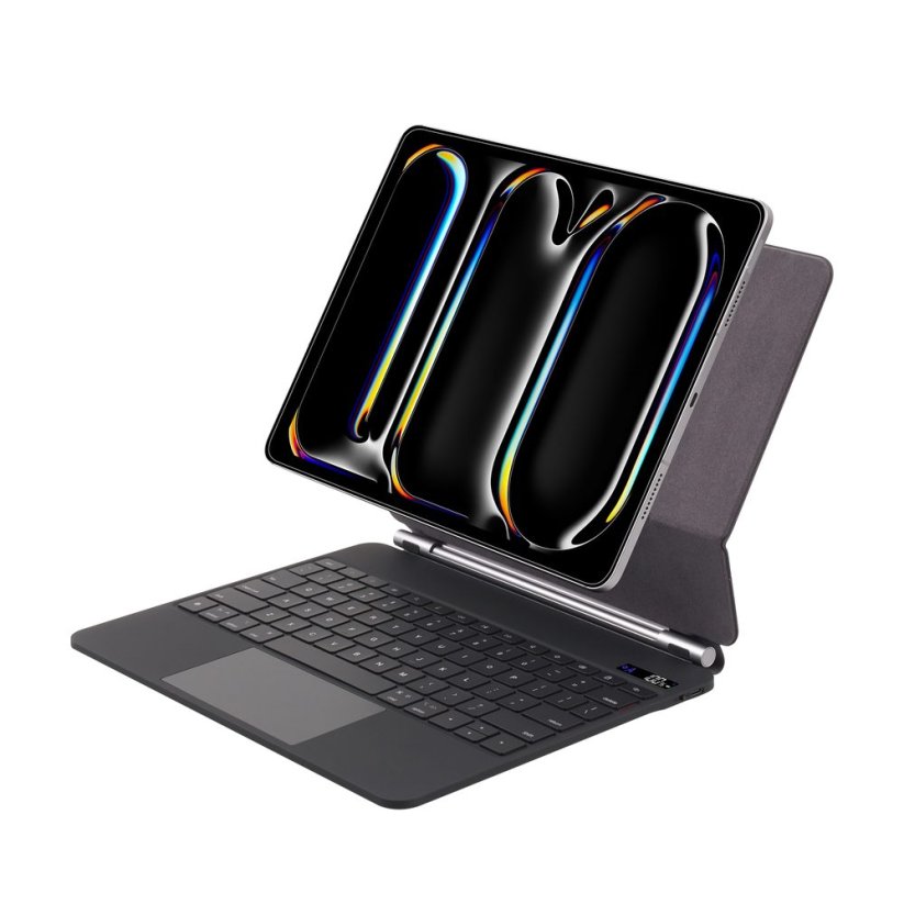 JP Magnetic Keyboard MK01 pouzdro na tablet s displejem, iPad Pro 13 2024 / 2025, černé