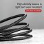 JP nylonový kabel USB na USB-C, 2 metry, černý