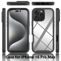JP Defense360 obal, iPhone 16 Pro Max, černý