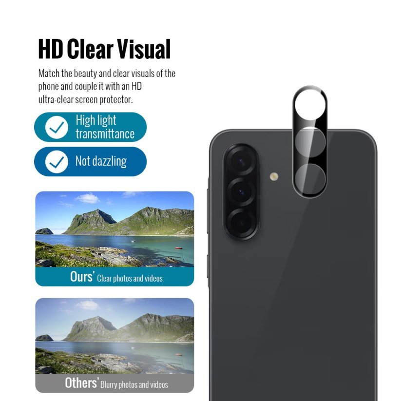 JP Combo pack, Sada 2 tvrzených skel a 2 sklíček na fotoaparát, Samsung Galaxy A37