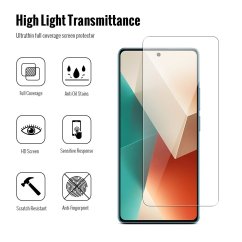 JP combo Pack, Set of 2 Tempered Glass and 2 Camera Glass, Xiaomi Redmi Note 13 Pro 5G