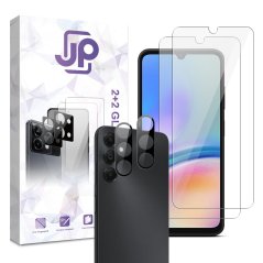 JP Combo Pack, Set of 2 Tempered Glass and 2 Camera Glass, Samsung Galaxy A05s