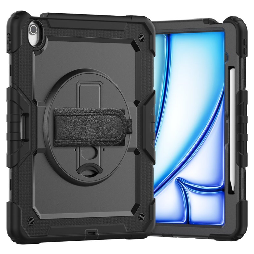 JP Solid360 obal na tablet, iPad Air 13 2024 / 2025 / 2026, černý