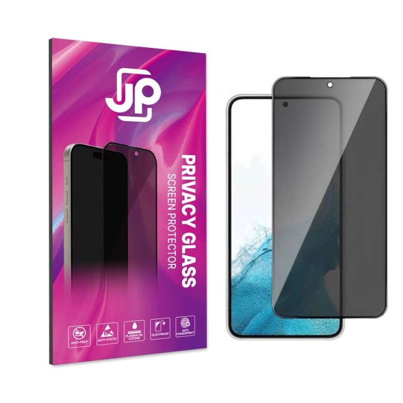 JP Privacy Tempered Glass, Samsung Galaxy S24, Black