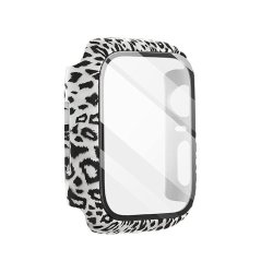 JP Watch case Motive, Apple Watch 4 / 5 / 6 / SE 1 / 2 / 3, 44 mm, leopard černobílý