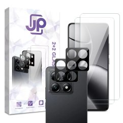 JP Combo Pack, Set of 2 Tempered Glass and 2 Camera Glass, Xiaomi 14T
