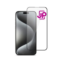 JP 5D Tvrzené sklo, iPhone 15 Pro Max, černé