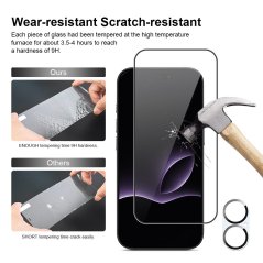 JP Full Pack Tvrzených skel, 2x 3D sklo s aplikátorem + 2x sklo na čočku, iPhone 17