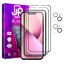 JP Full Pack Tempered glass, 2x 3D glass with applicator + 2x camera glass, iPhone 13 Mini