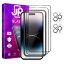 JP Full Pack Tempered glass, 2x 3D glass with applicator + 2x camera glass, iPhone 14 Pro Max