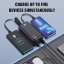 JP Powerbanka se 2 vestavěnými kabely, 30000mAh, USB-C + Lightning, s LED světlem, PD 22,5W, černá