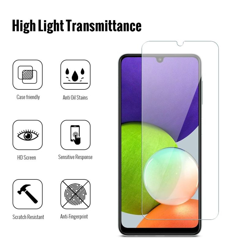 JP Long Pack Tvrzených skel, 3 skla na telefon, Samsung Galaxy A22 4G