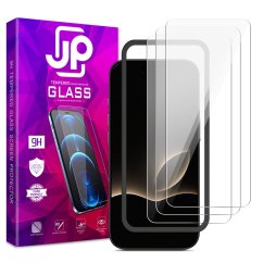 JP Long Pack Tvrzených skel, 3 skla na telefon s aplikátorem, iPhone Air