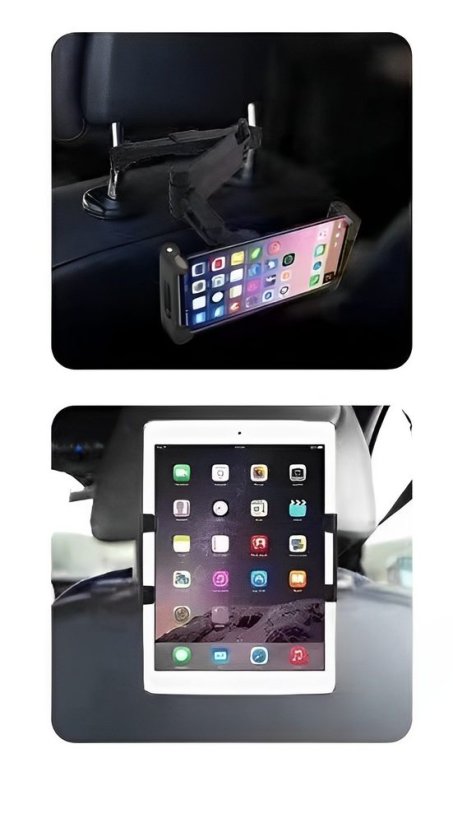 JP Tablet Holder for Car Headrest TH01, Black