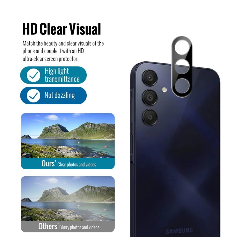 JP Combo pack, Sada 2 tvrzených skel a 2 sklíček na fotoaparát, Samsung Galaxy A16