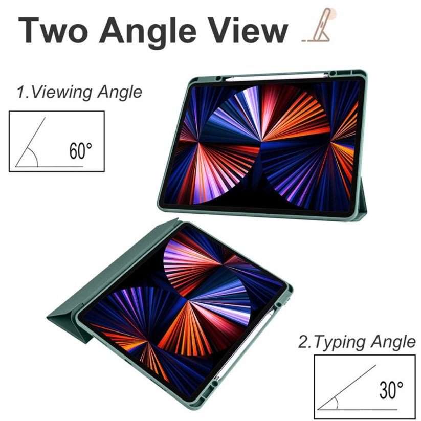 JP Smart case Pen Elegant pouzdro na tablet, iPad 10.2, 2019 / 2020 / 2021 (iPad 7 / 8 / 9), modré