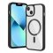 JP MagFit Clear MagSafe case with N52 magnet, iPhone 13 / 14, Black