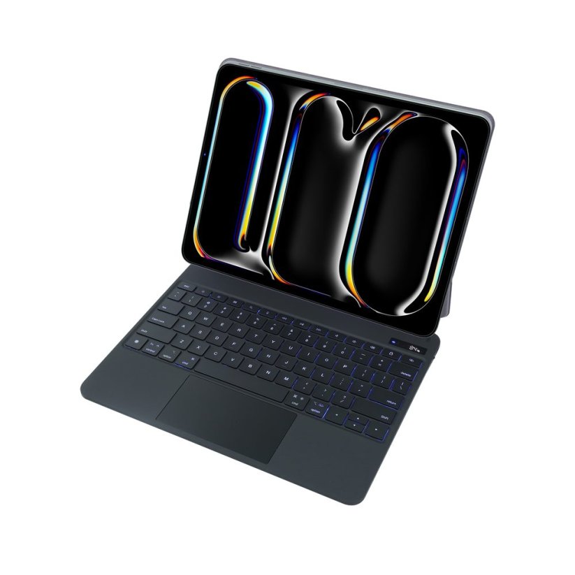 JP Magnetic Keyboard MK01 pouzdro na tablet s displejem, iPad Pro 13 2024 / 2025, černé