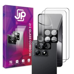JP 5D Combo pack, Sada 2 5D tvrzených skel a 2 sklíček na fotoaparát, Xiaomi 14T