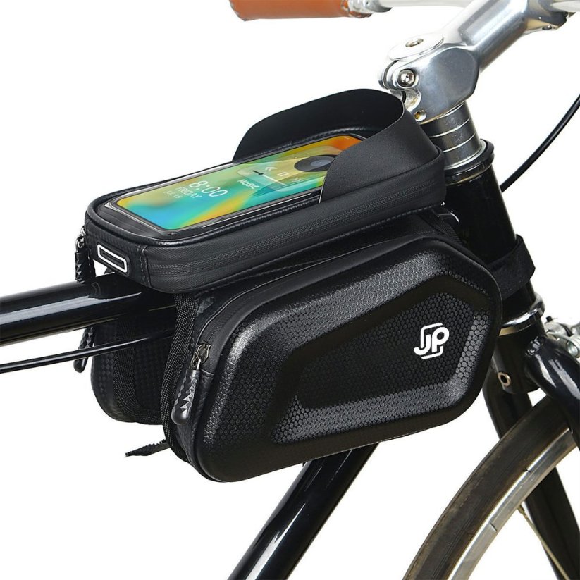 JP Waterproof Frame Bag with Two Pockets BB03, Black