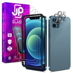 JP Mega Pack Tempered Glasses, 3 glasses with applicator + 2 camera glasses, iPhone X / Xs